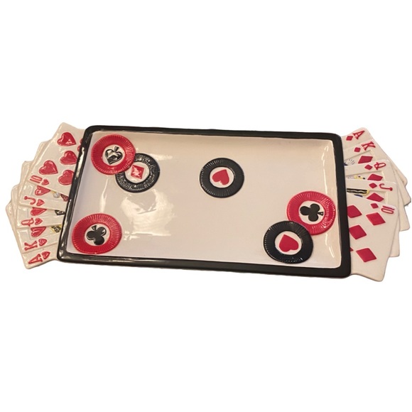 Fitz and Floyd Other - Fitz and Floyd Game Night Poker Tray